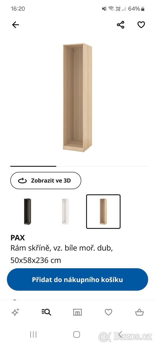 Rám skříně Ikea Pax
