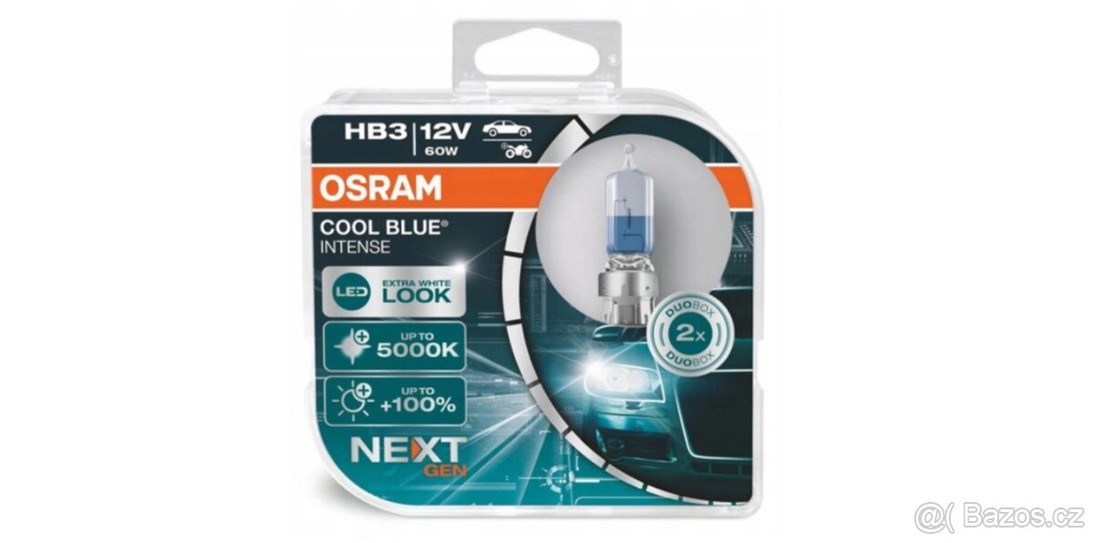 OSRAM HB3 Cool Blue Intense Next Generation, 12V, 60W, P20d,