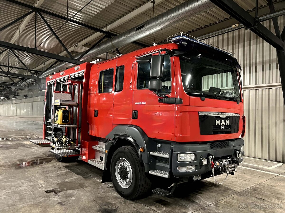 prodáme hasičský MAN TGM , 4X4, 3200L VODY