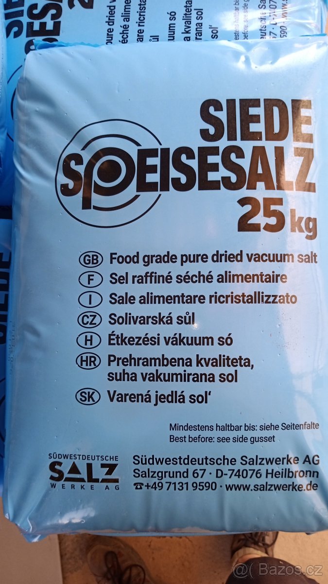 Sůl do jezírka/bazénů