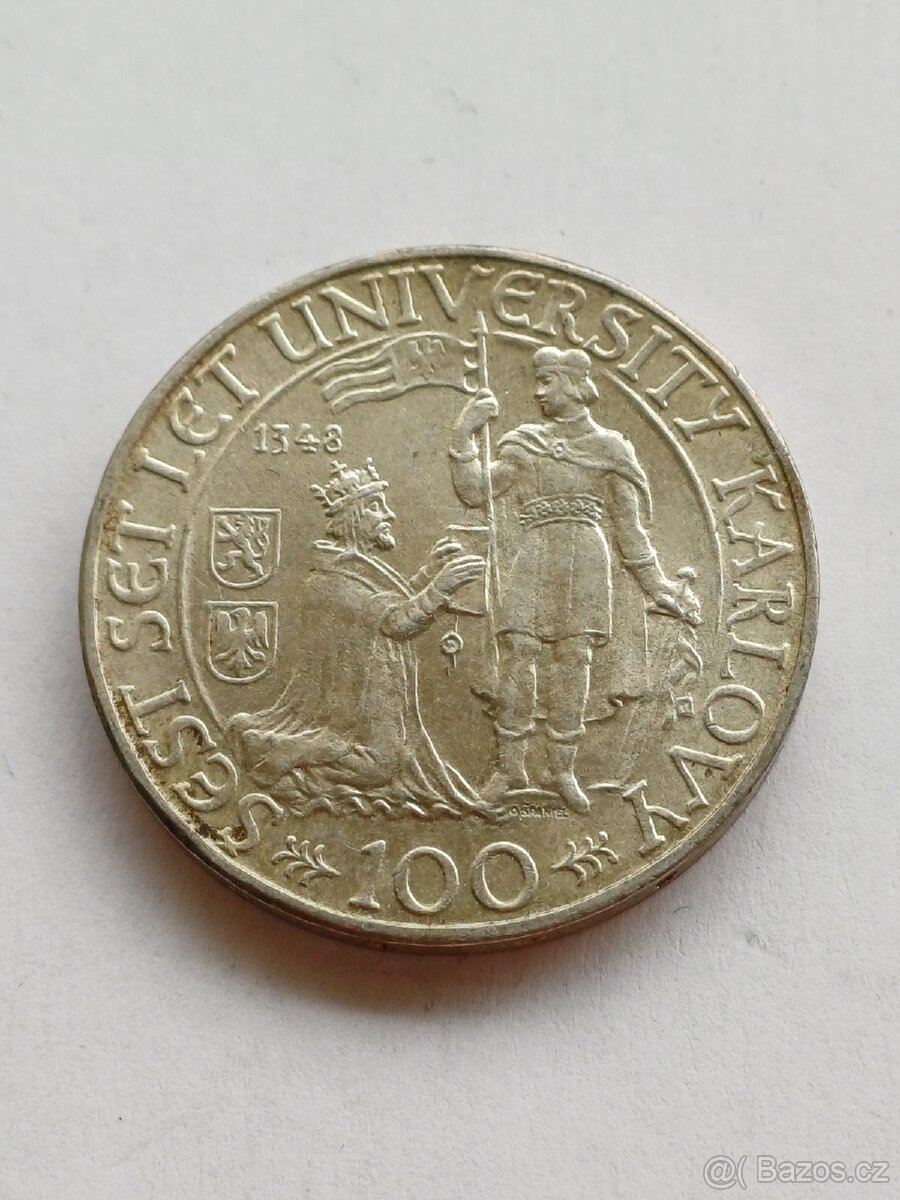 100 kčs 600 let karlovy univerzity