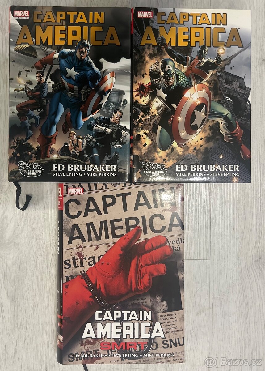Prodák komiksy Captain America omnibus 1-3.