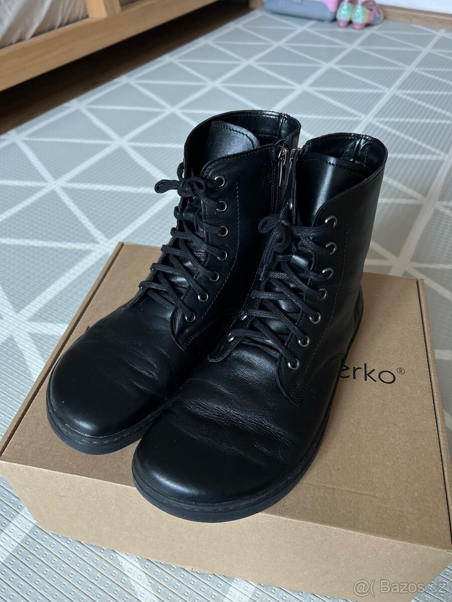 Barefoot kotníkové šněrovací boty Peerko