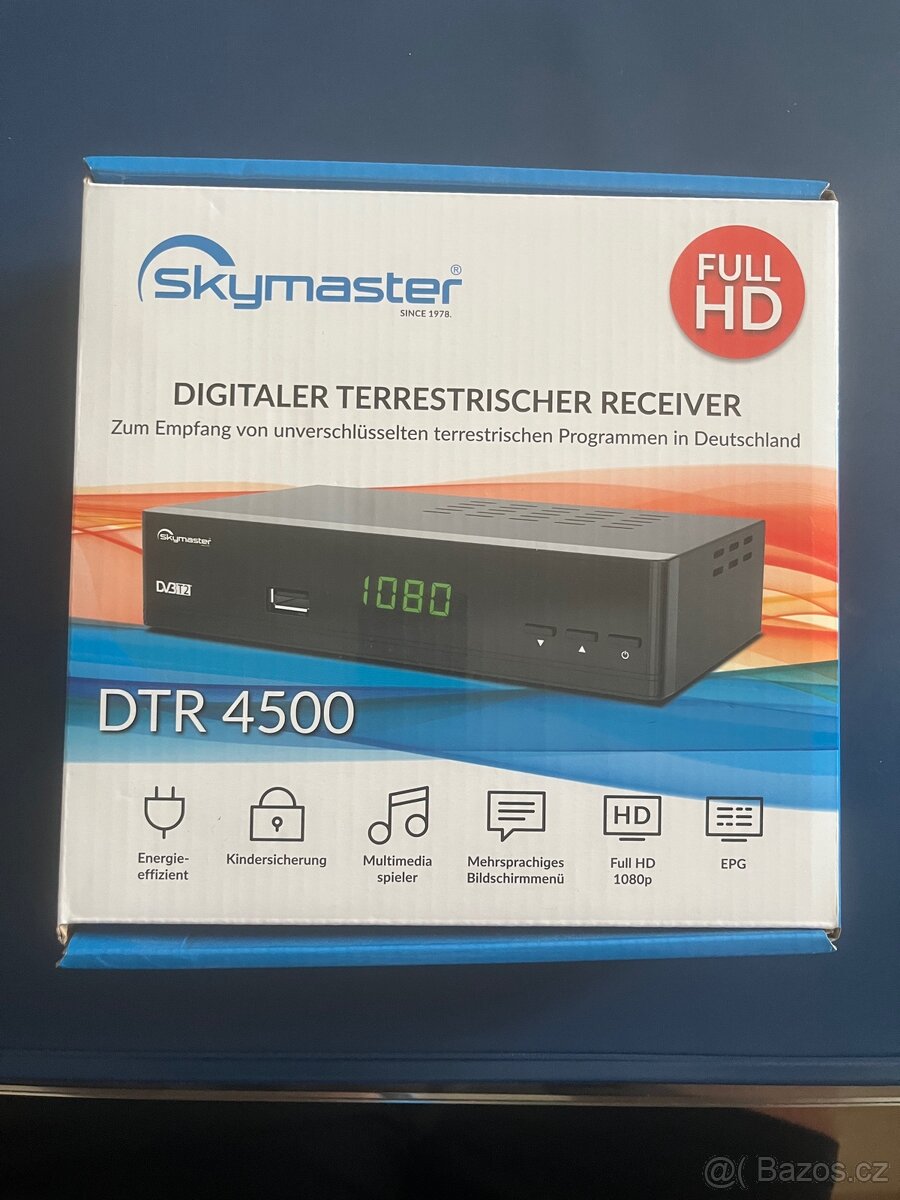 DVB-T a DVB-T2 tuner Skymaster DTR 4500