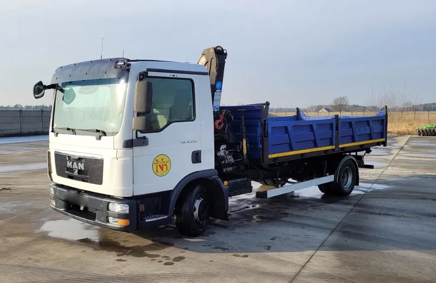 MAN TGL 12-250 - 4x2 – Sklápěč/Valník + HR-PM 5 – EURO 5