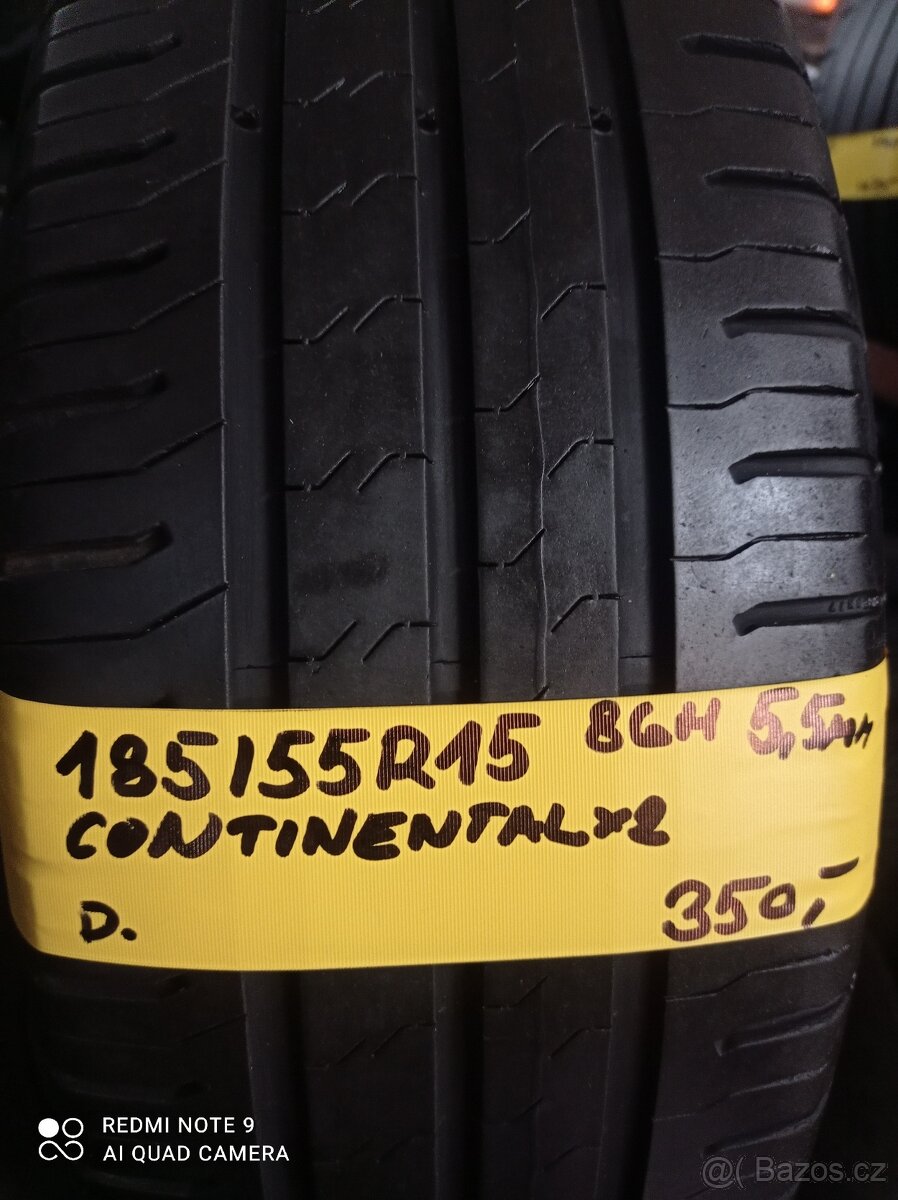 185/55r15 letní Continental