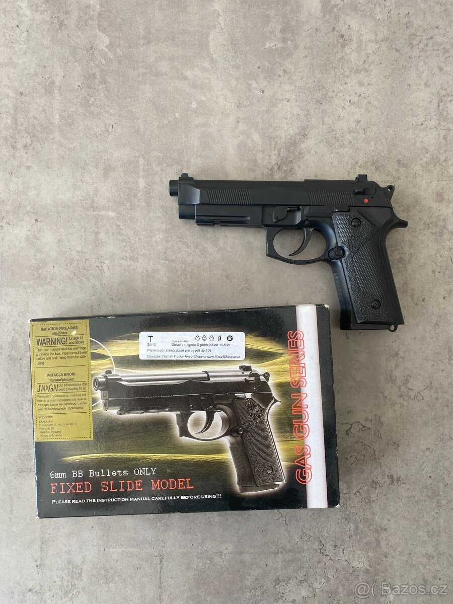 Airsoft plynová pistole Beretta