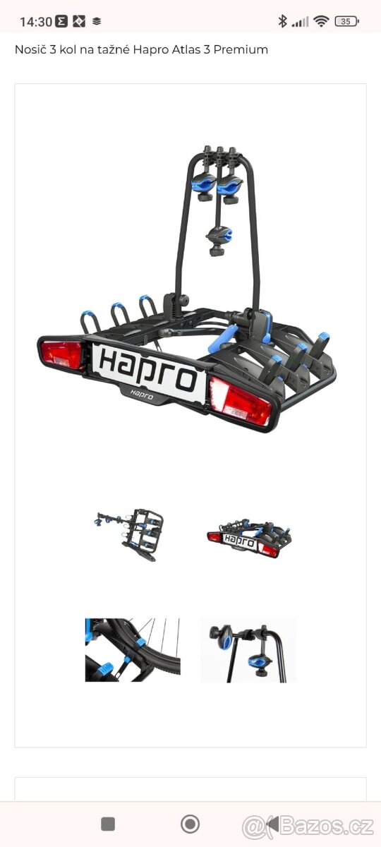 Nosič na kola Hapro atlas 3 premium