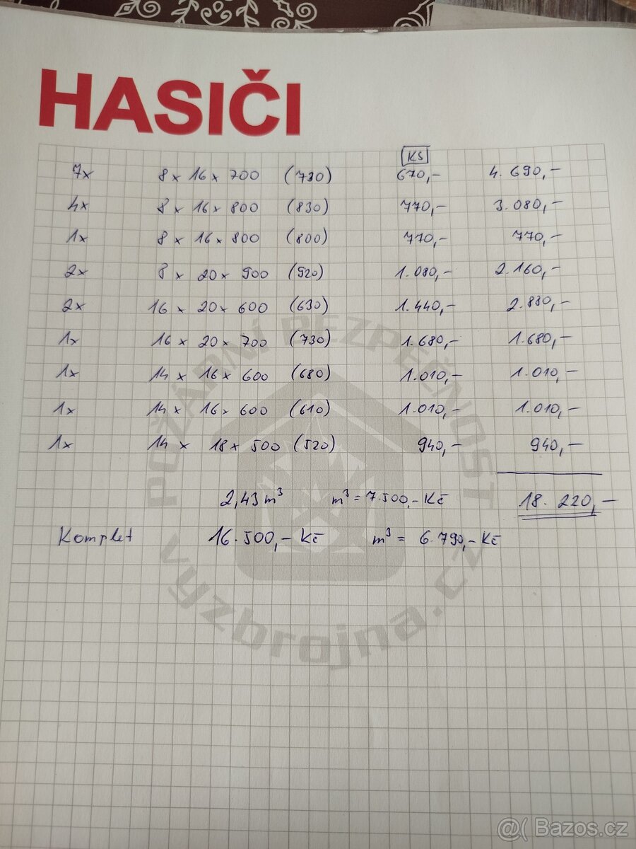 Smrkové trámy a prkna