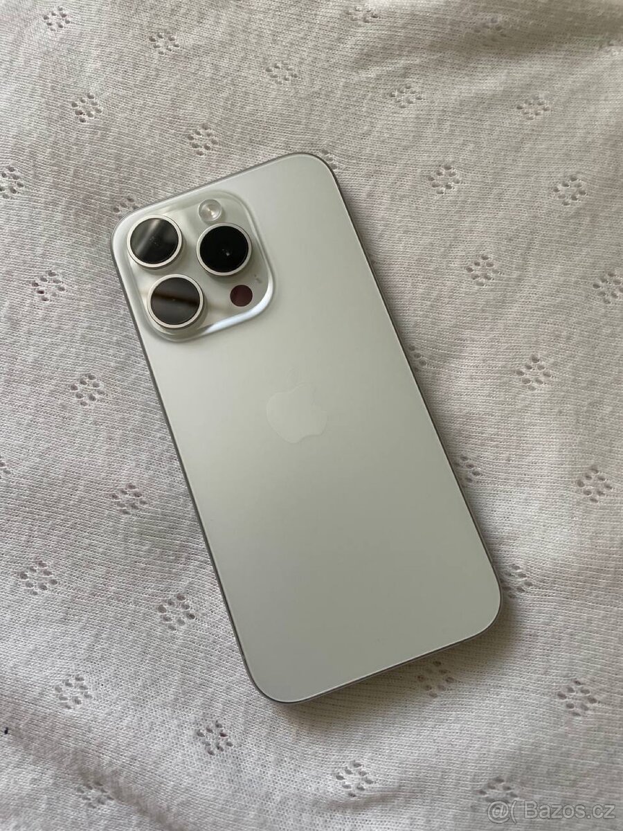 iPhone 15 Pro 128gb White Titanium (baterie 96%)