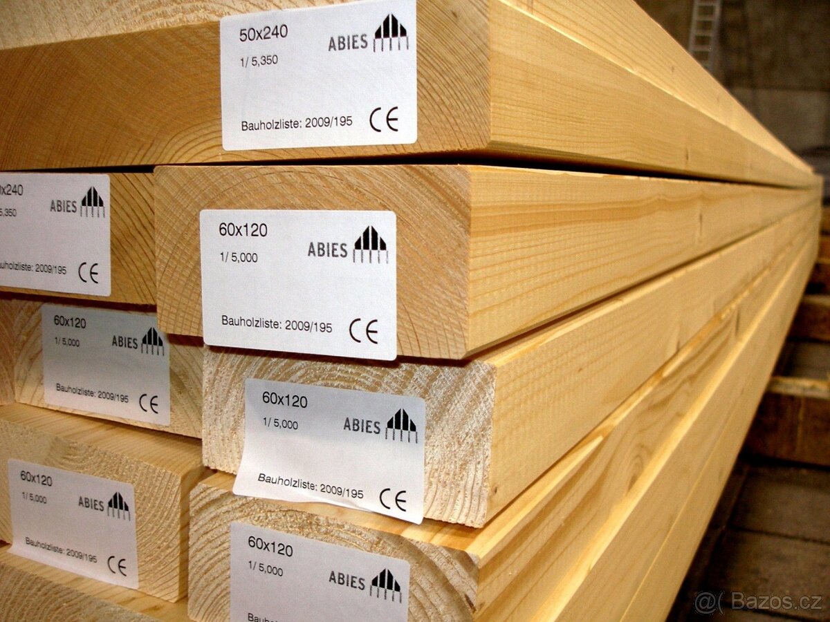 konstrukční dřevo KVH C24 NSI 100x100x13000, trámy, hranoly