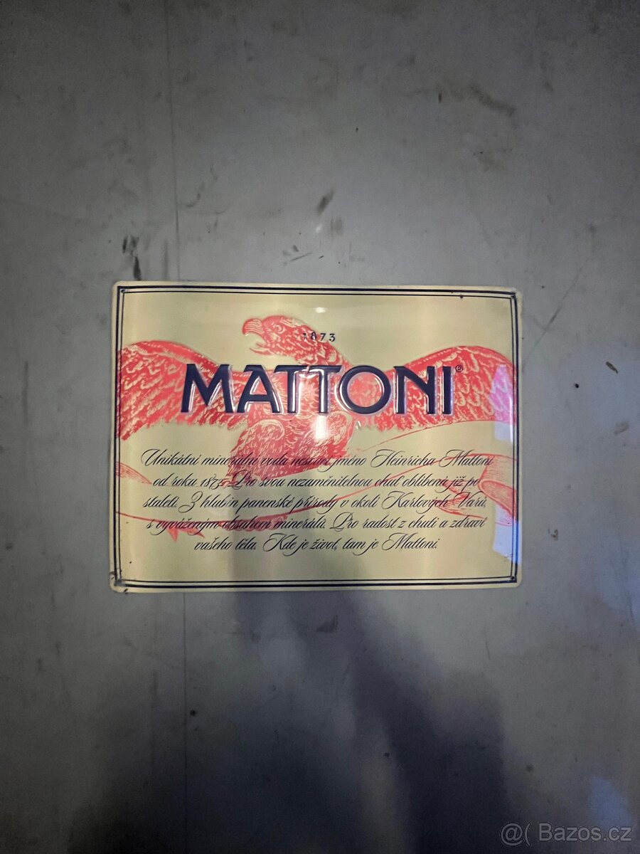 Plechová cedule Mattoni