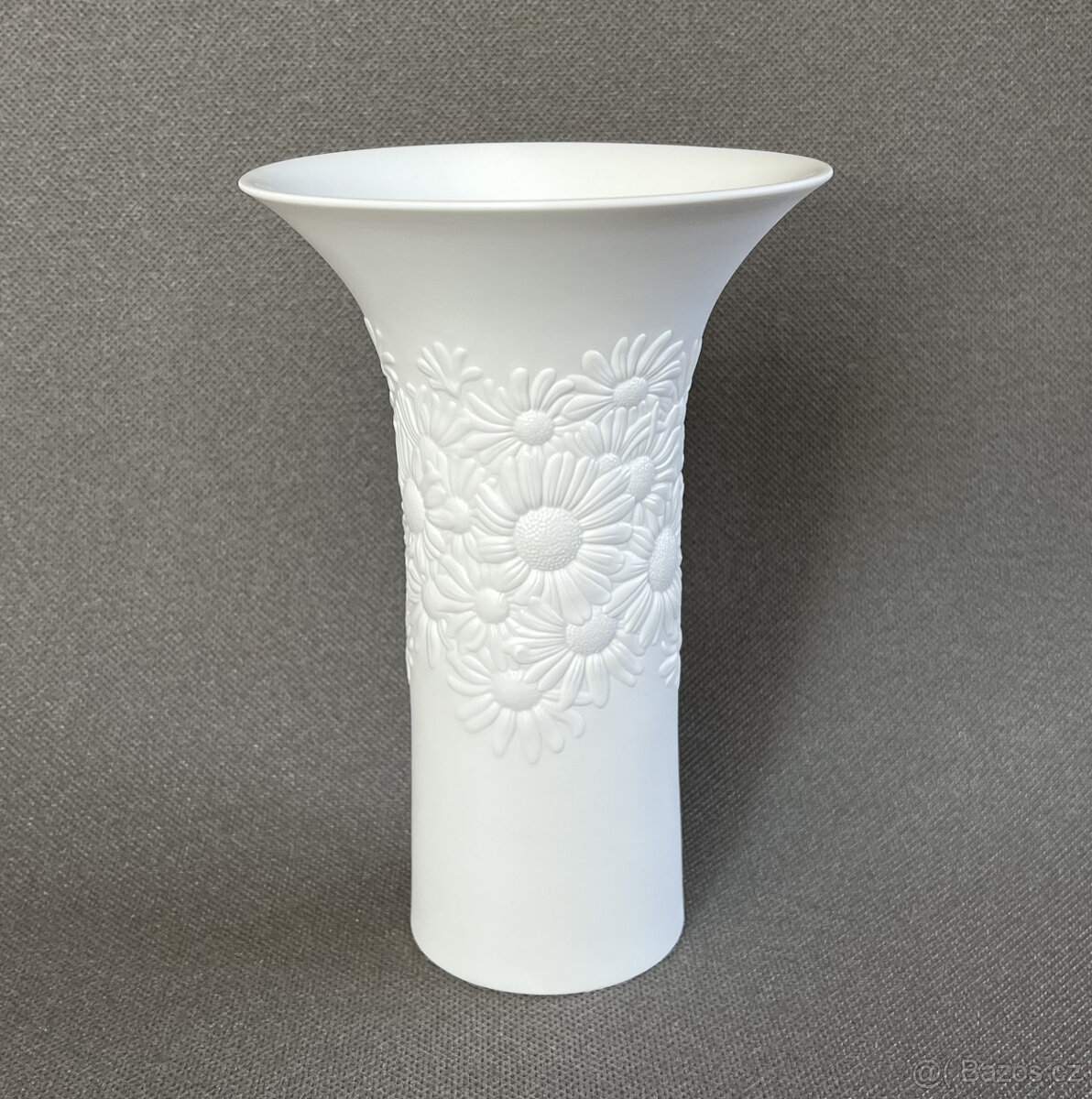 Rosenthal Biskvitová Op Art váza 20.5 cm, R. Nairac