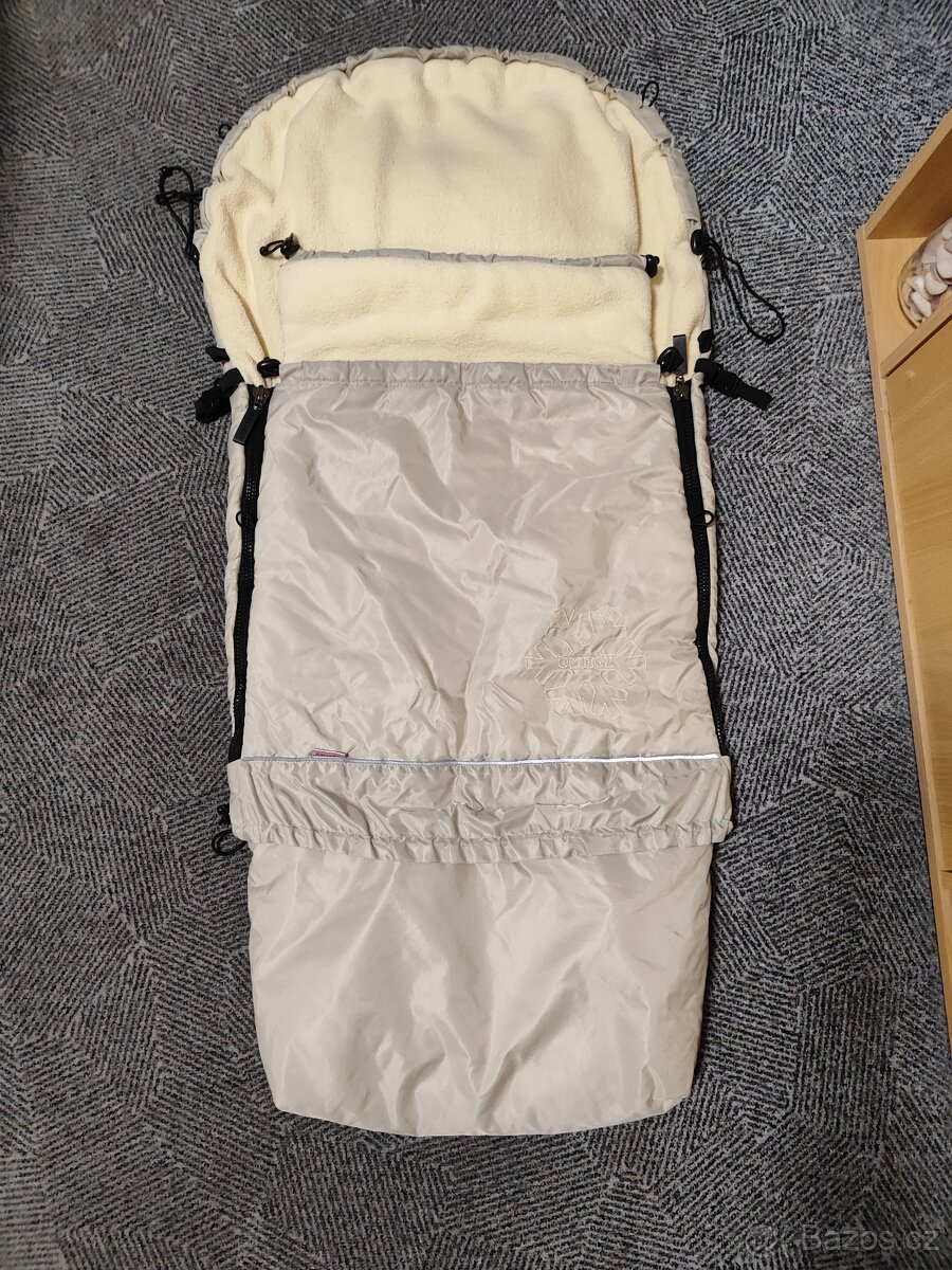 Krásný zimní fusak 3v1, šedo-žlutý TOPSTAV