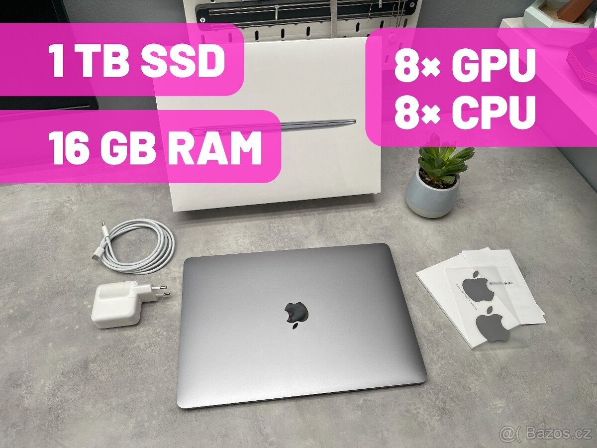 Apple MacBook Air M1 - CTO: 16 GB, 1 TB, 8x GPU, 8x CPU