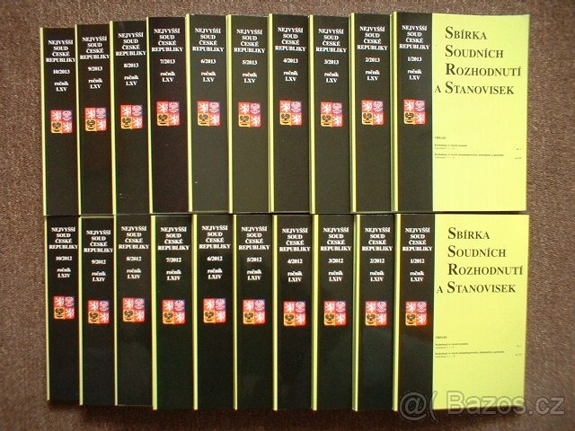 Celé ročníky - Sbírka soudních rozhodnutí a stanovisek