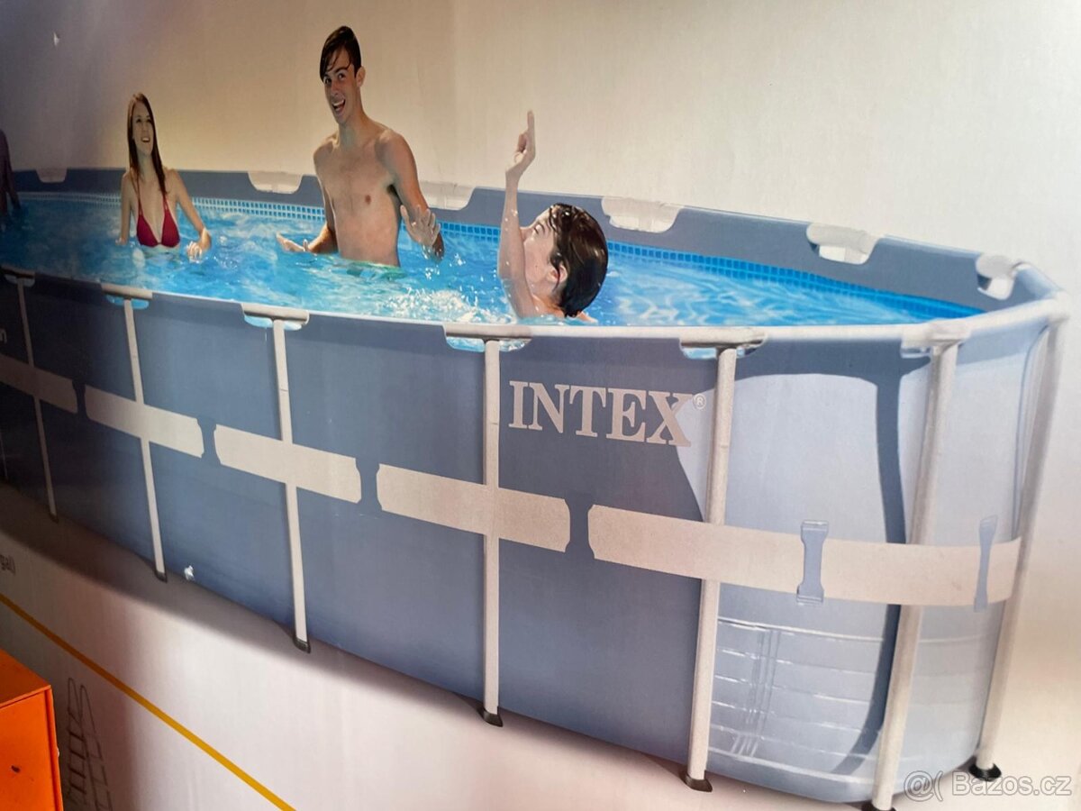 Bazén INTEX Metal Frame 4,57 x 1,22m set včetně příslušenstv