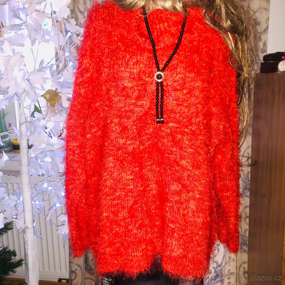 rolak# pletenysvetr#maxivelikost# oranzova# zimni # XL/XXL