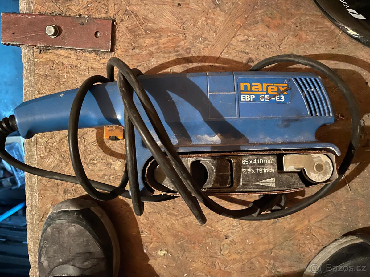 Pásová bruska, narex