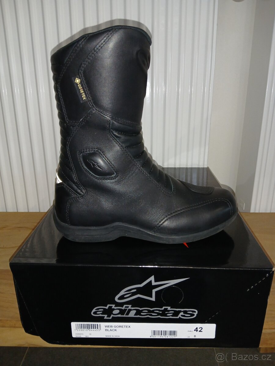 Moto boty Alpinestar Goretex 42 - Nové