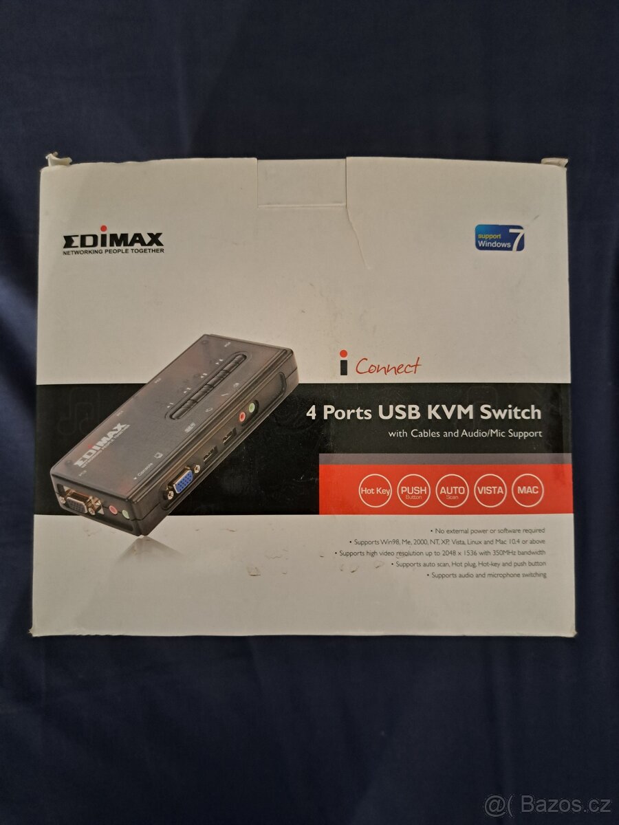 Edimax 4 ports USB KVM switch