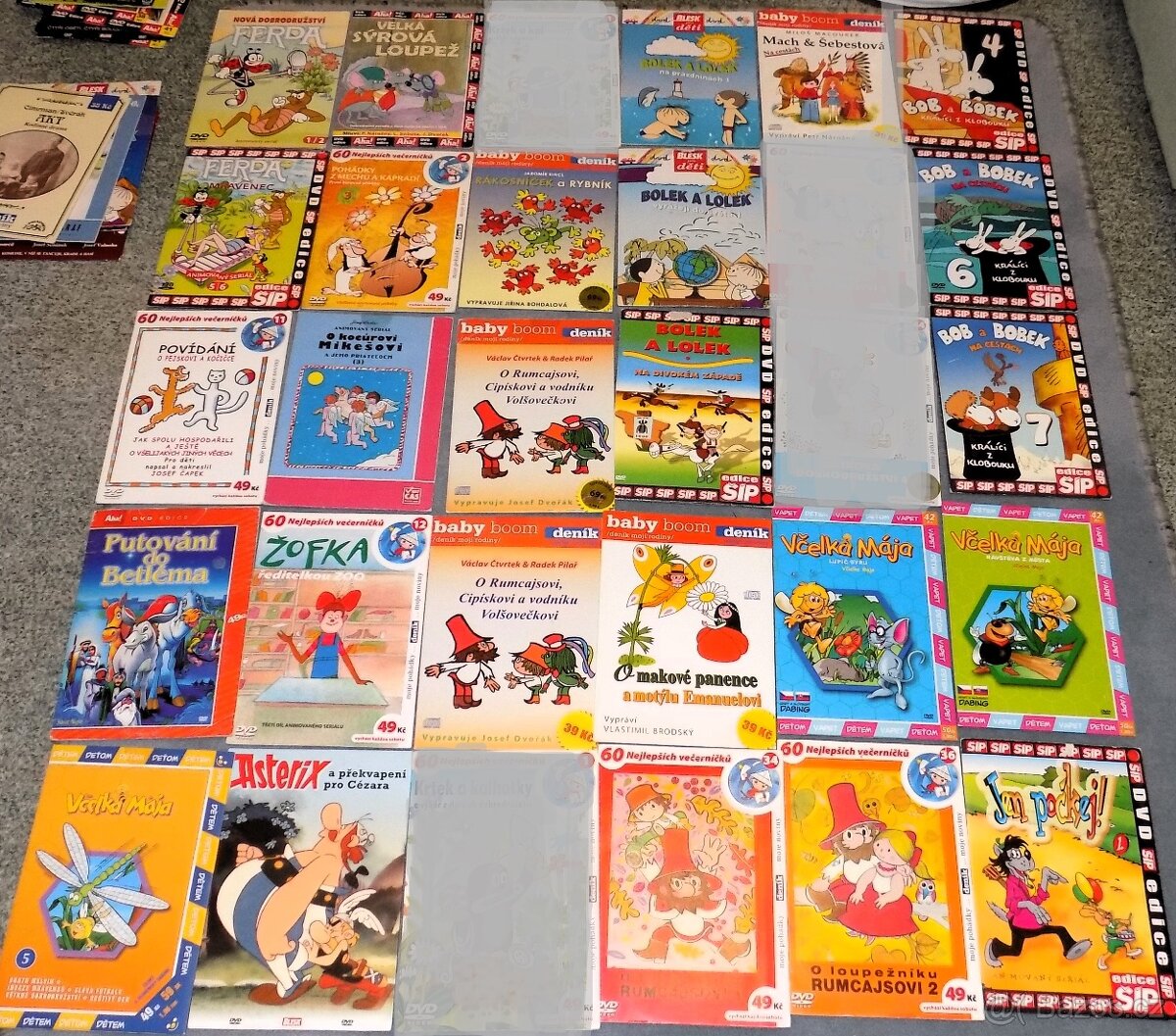 DVD Pohádky a filmy (muzika) 1000ks