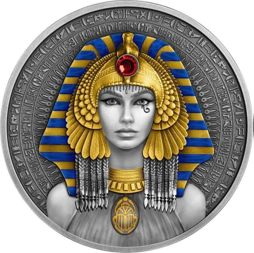 Stříbrná mince CLEOPATRA 2 Oz Silver Coin 5$ Niue 2025