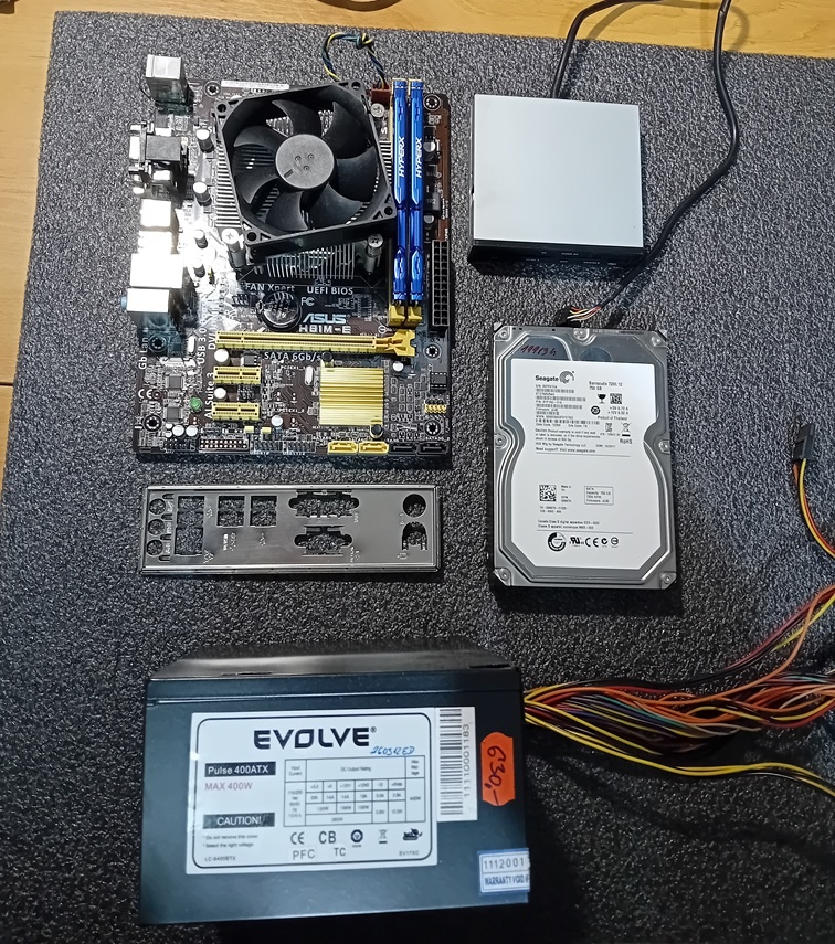 ASUS H81M-E+i5-4440+12GB DDR3+750GB HDD+ZDROJ