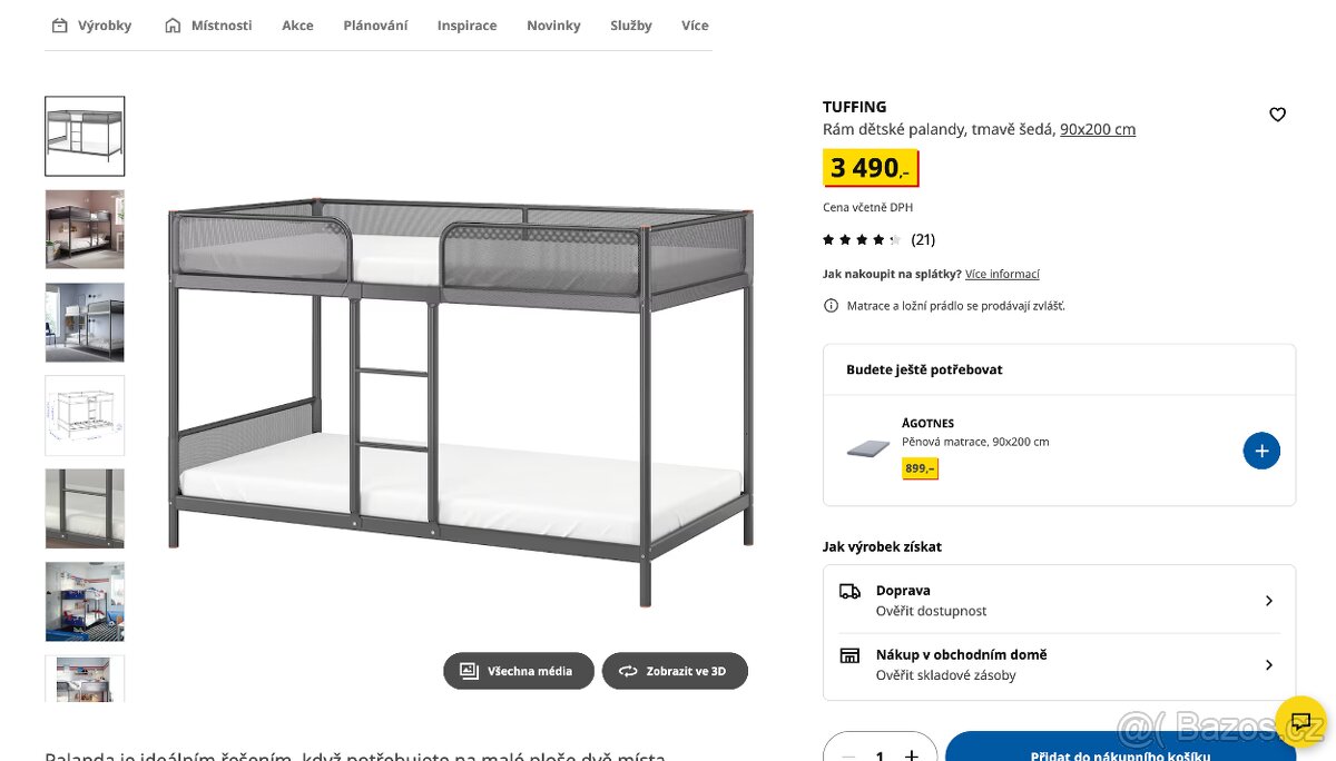 Poschodová posteľ