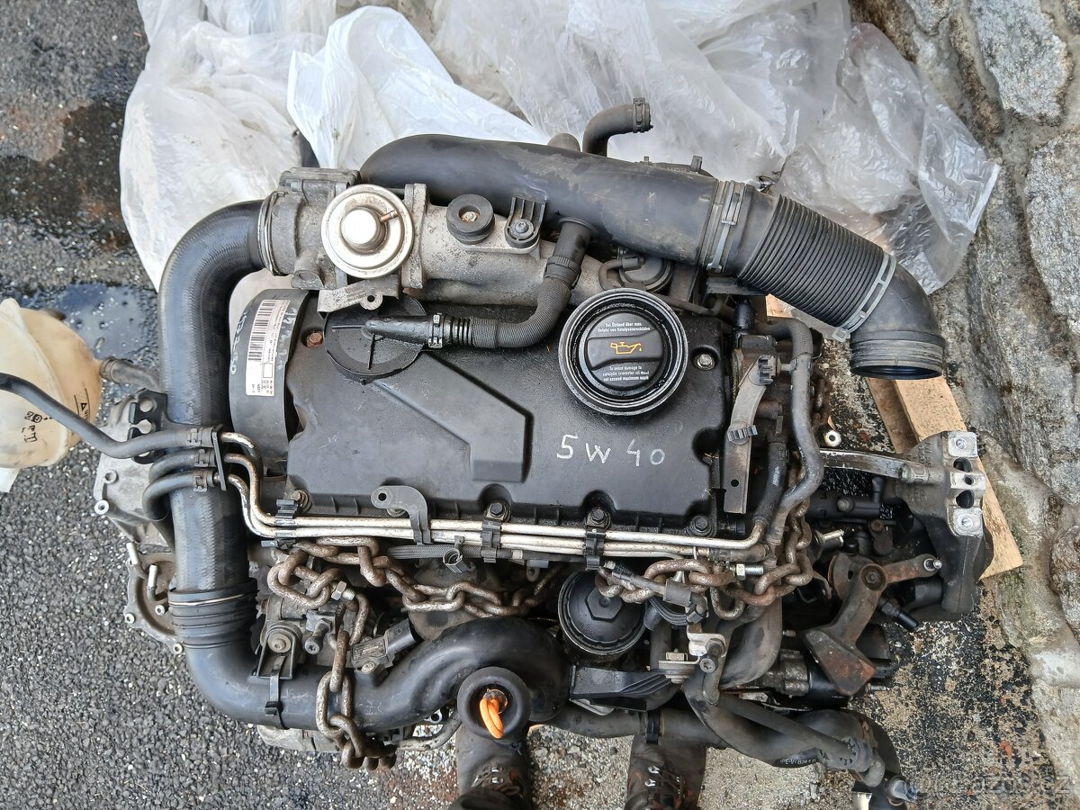 1.9tdi 77kw bkc motor s převodovkou
