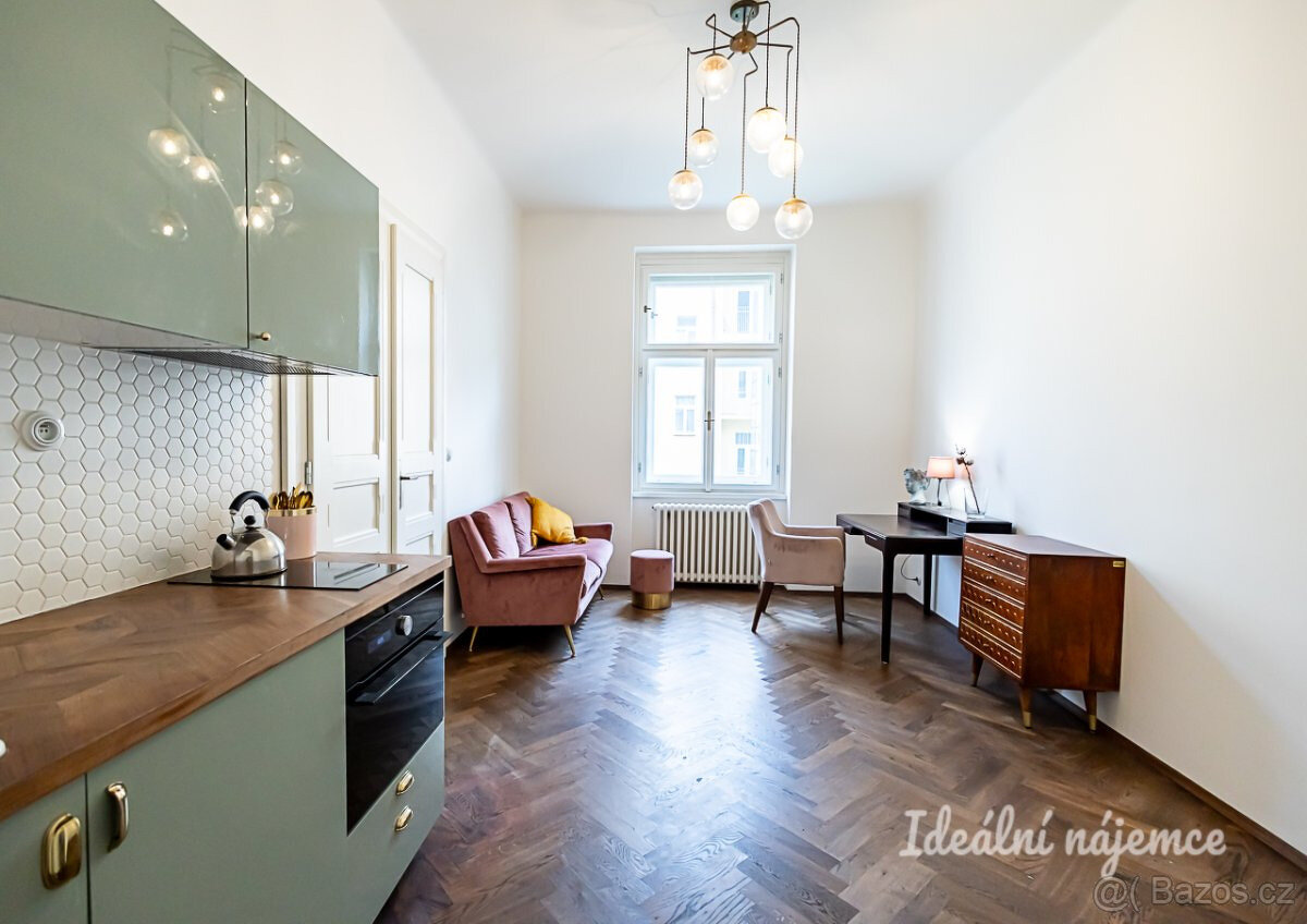 Pronájem bytu 2+kk, Oldřichova, Nusle, 21900 Kč/měs, 49 m2