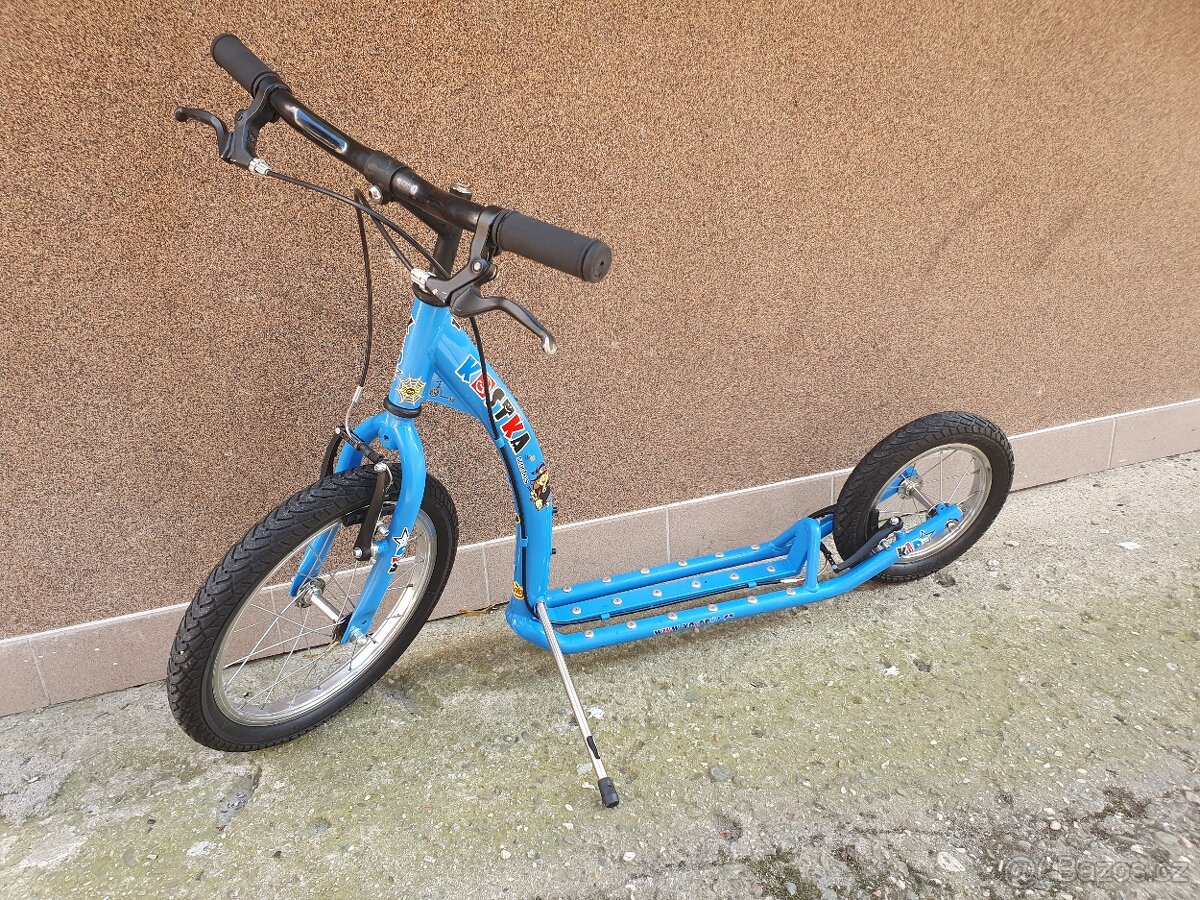 Koloběžka Kostka Kid rozměr pneu př.16 /zad.12