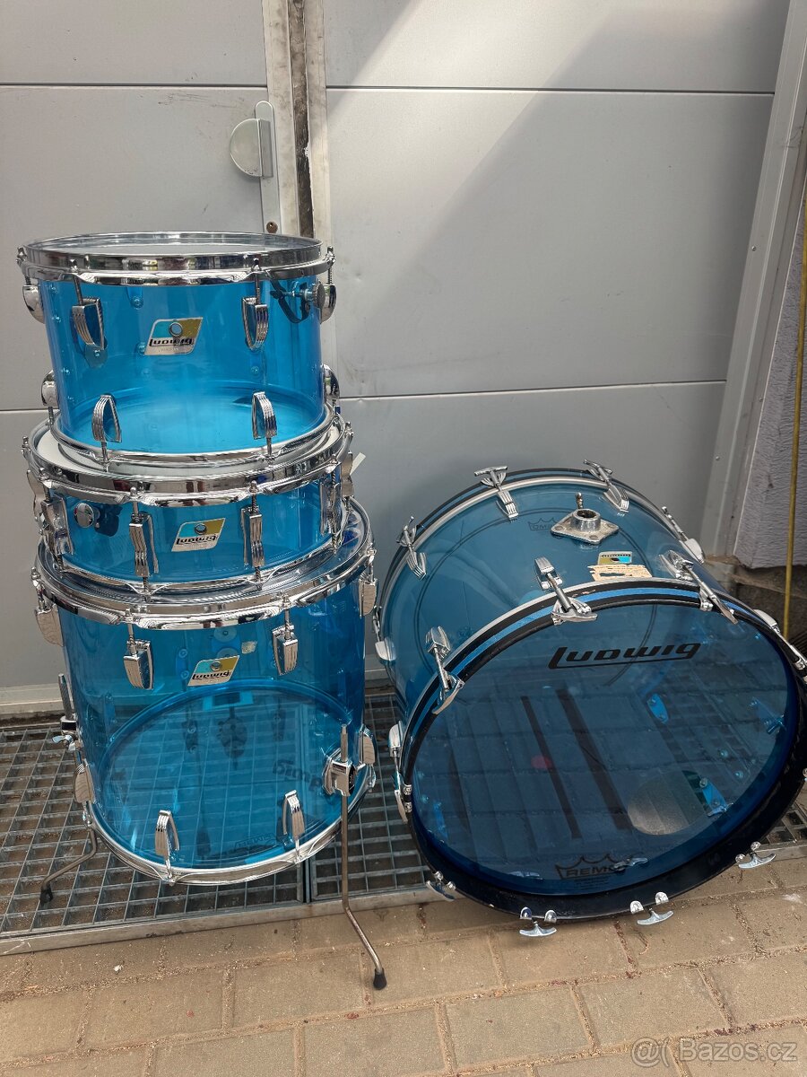 LUDWIG VISTALITE BLUE 70’s SET + SNARE