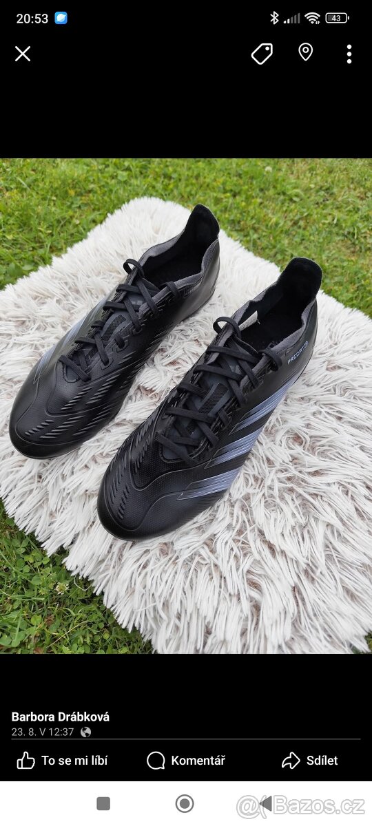 Kopačky Adidas Predator vel . 42 2/3