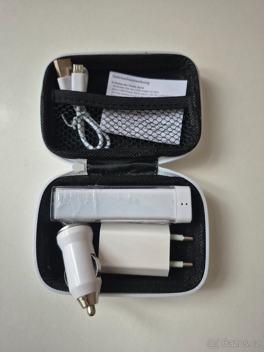 Cestovní set - Powerbanka, nabiječka, adaptér