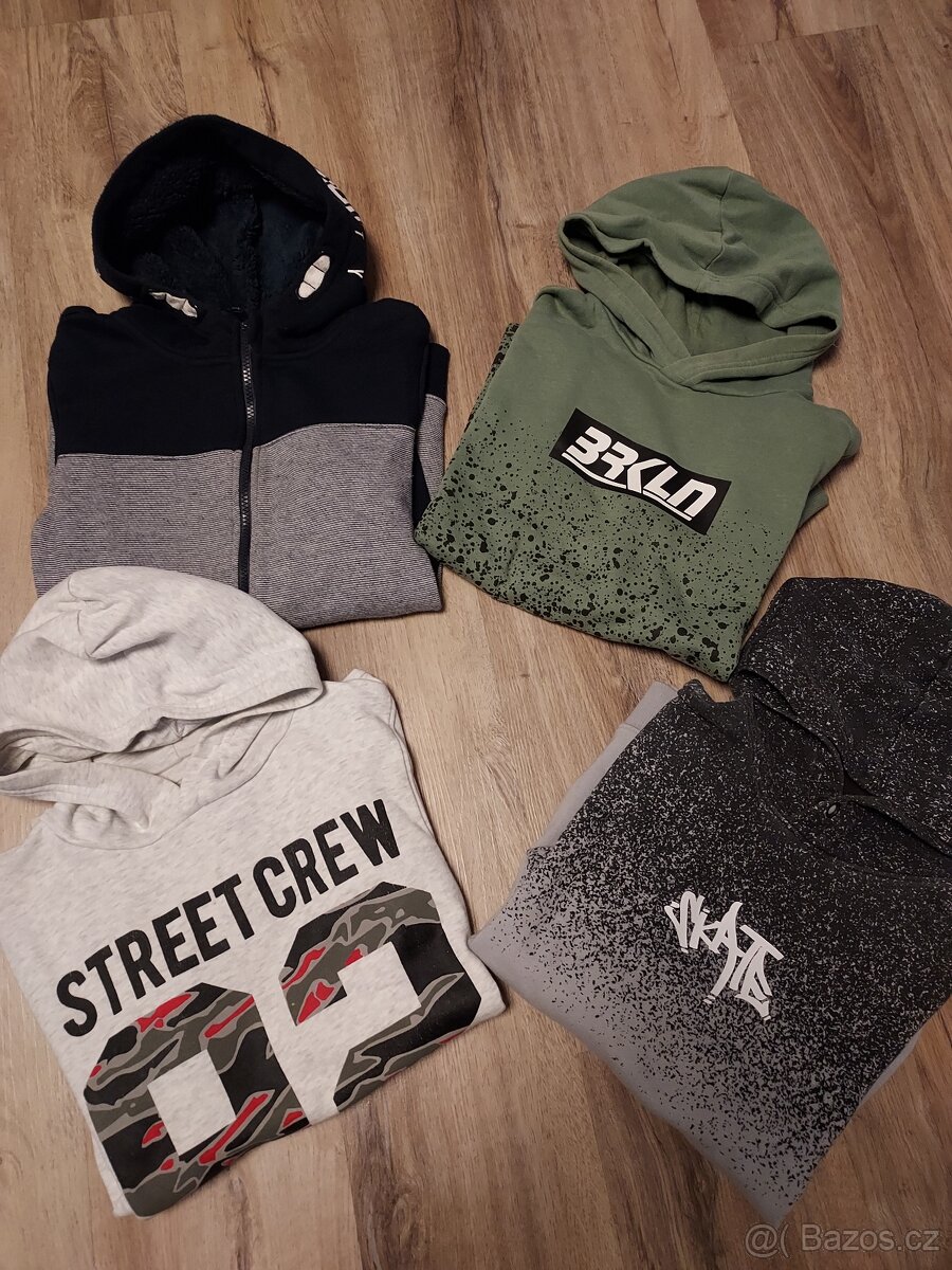 Mikina - vel. 146/152 - C&A, H&M + trička ZDARMA