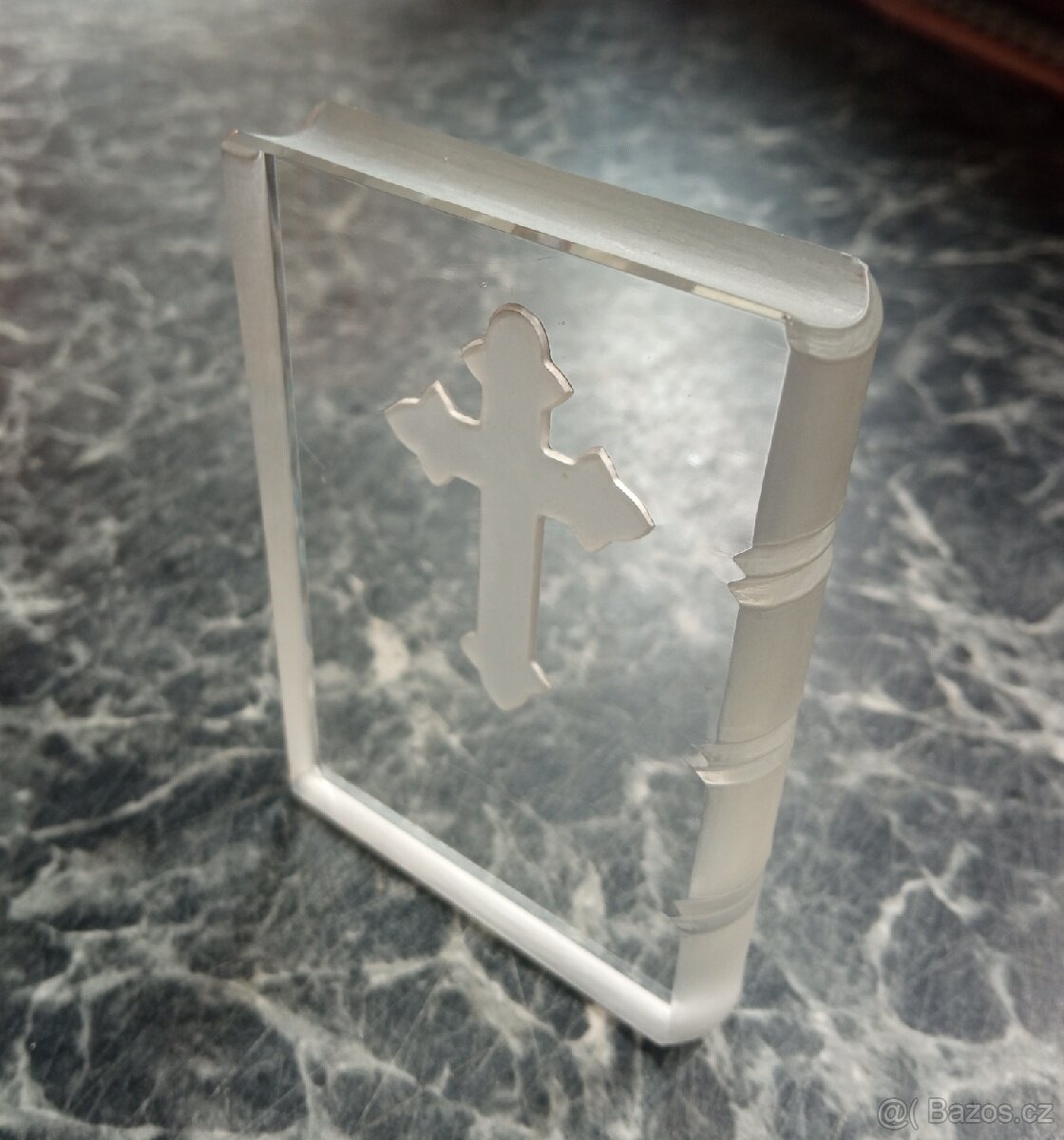 Bible skleněná hutní sklo