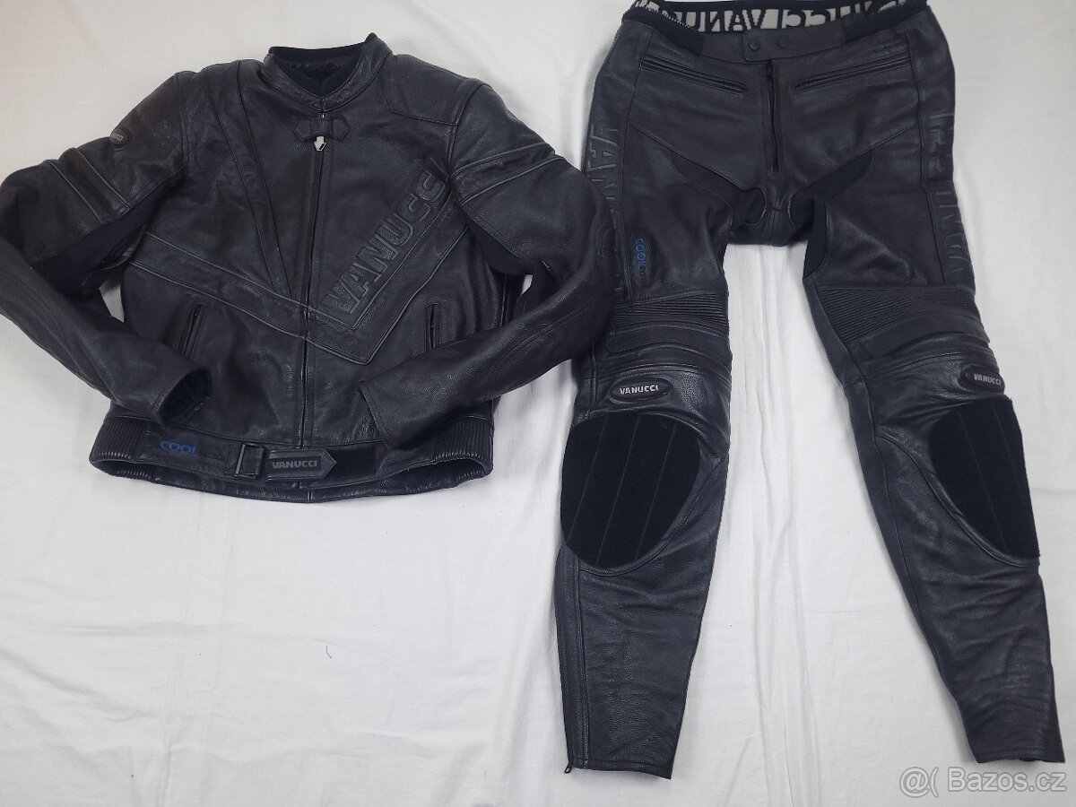 Vanucci Competizione Cool pánska kožená kombinéza L/M DLHÁ