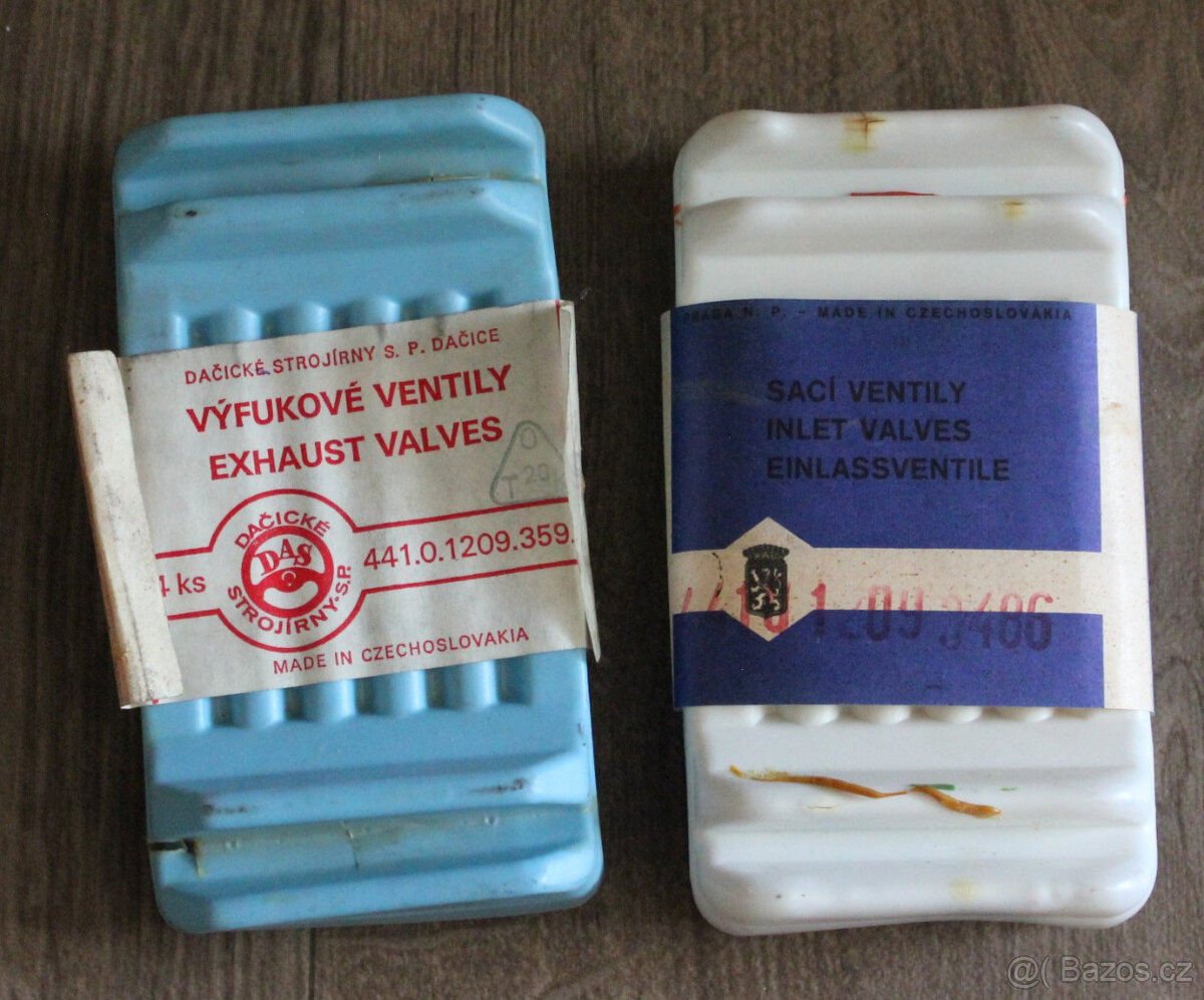 Nová sada ventilů škoda 135/6+víčko expanzky 135/6
