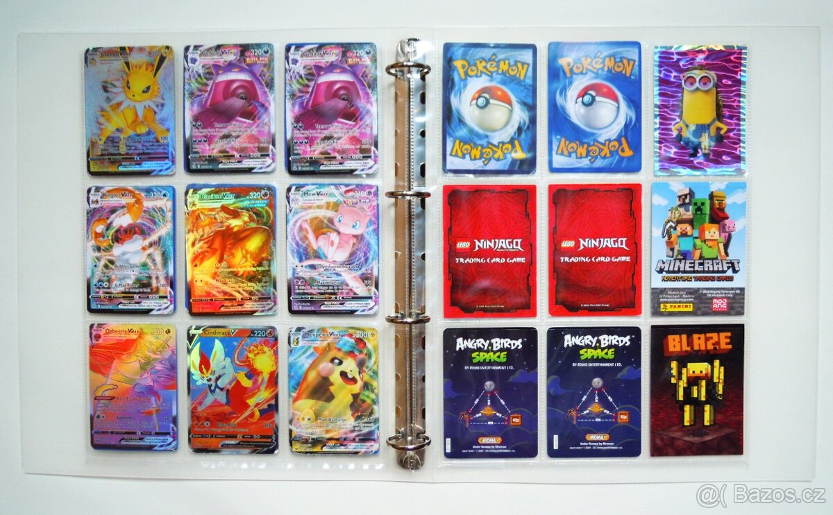 Album arch na karty ca 400 Pokémony šanon desky obal Pokémon