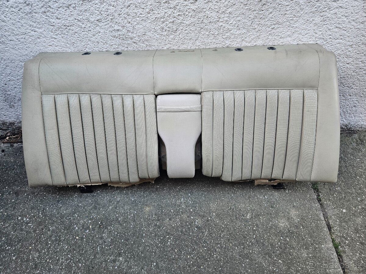 Mercedes W126 kůže zadní opěradlo creme