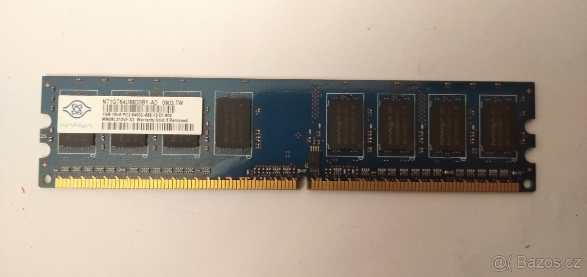 RAM Nanya NT1GT64U88D0BY-AD 1GB PC2-6400U