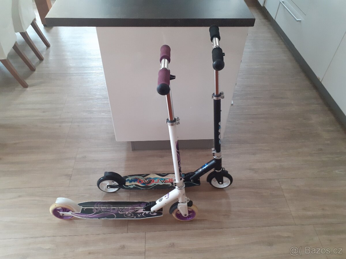 Prodám 2 skládací koloběžky - nosnost 100kg