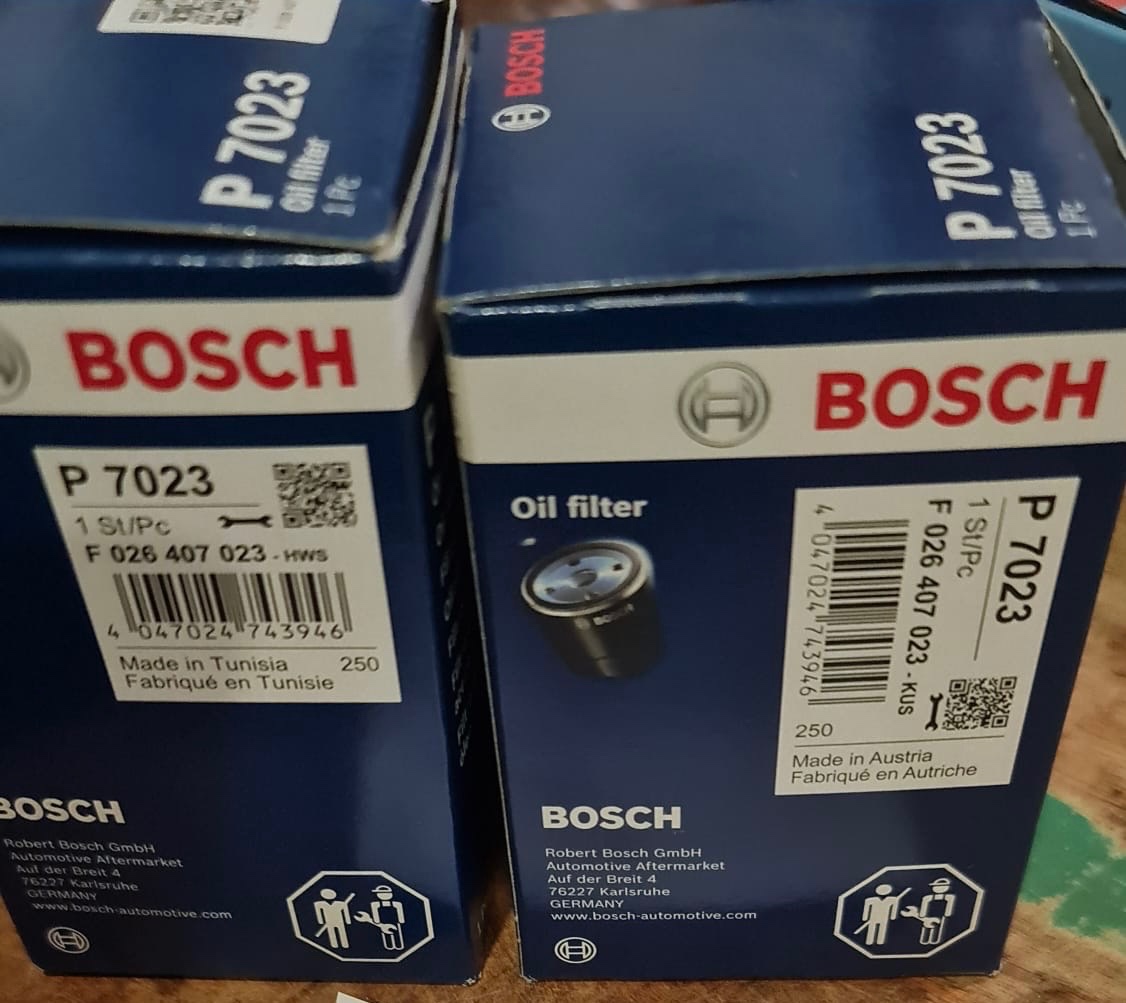 Olejový filtr Bosch na VW