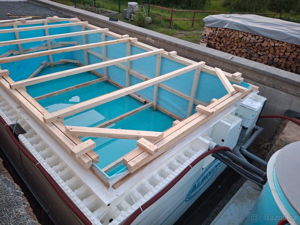 Výdřeva bazénu 6x3m