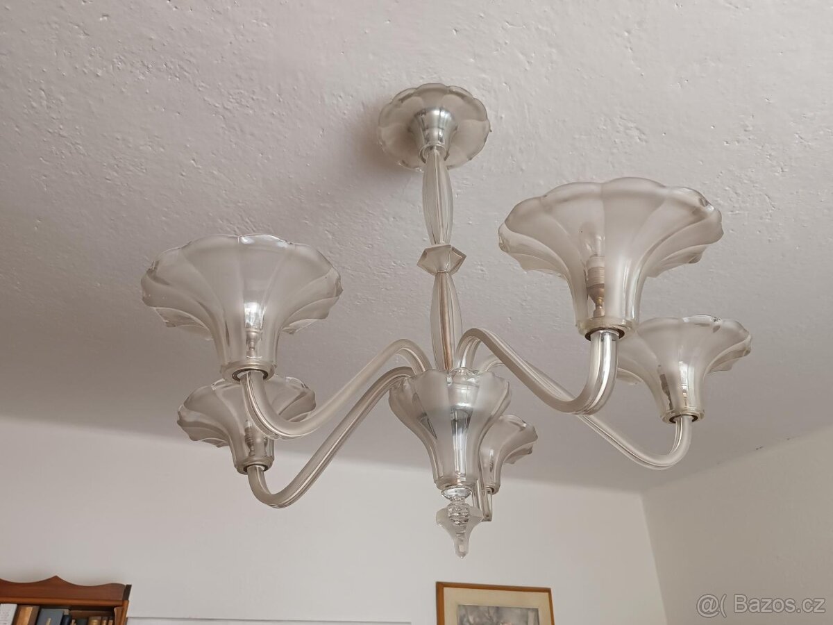 Starožitný lustr Art Deco
