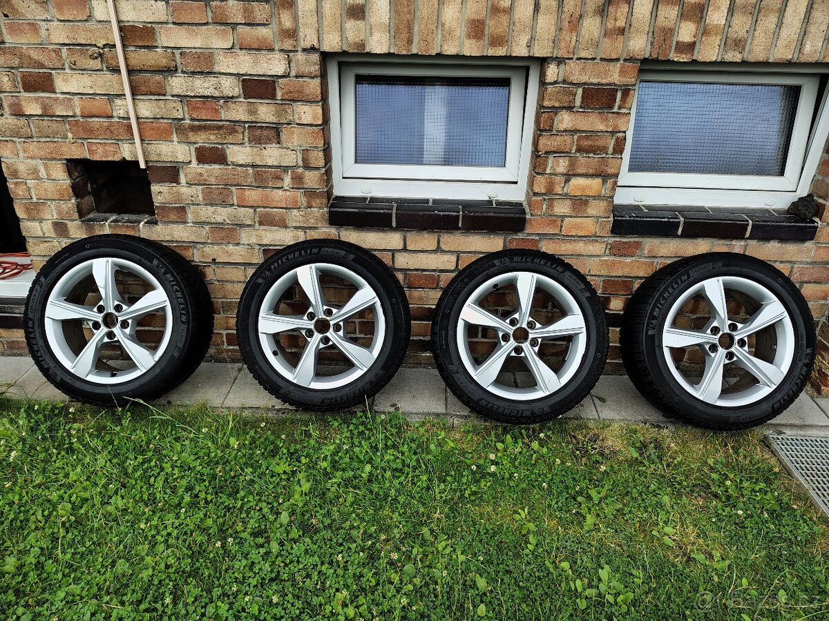 Disky Audi se zimními pneu Michelin Alpine6 225/50 R18 94H