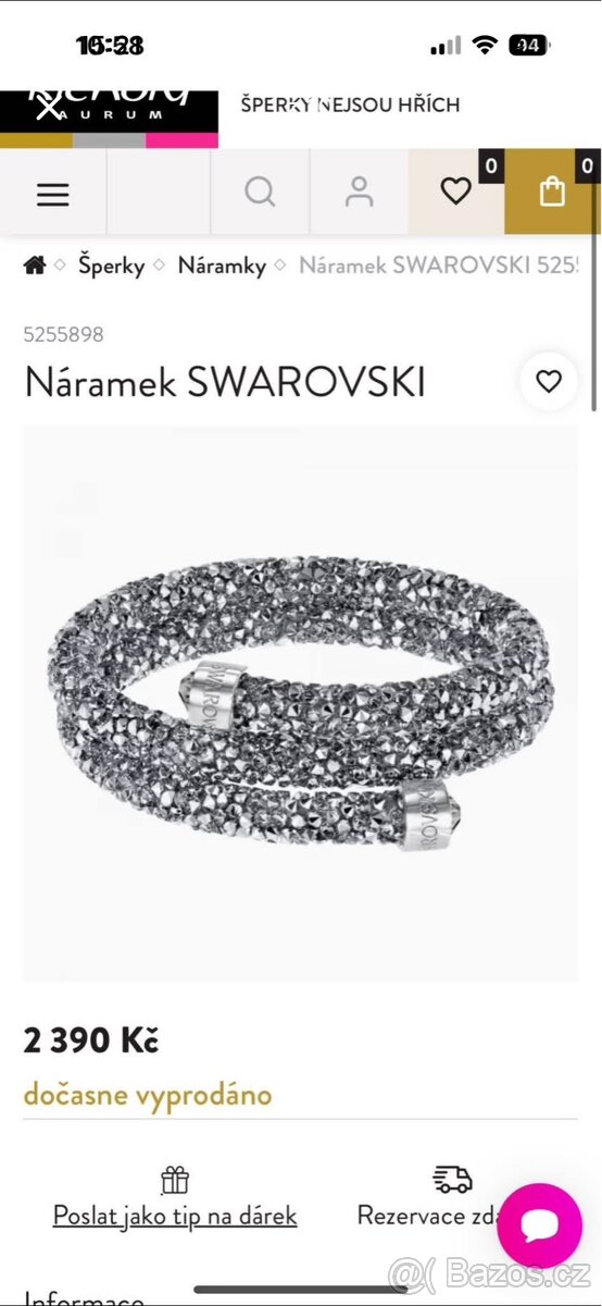 SWAROVSKI náramek NOVÝ