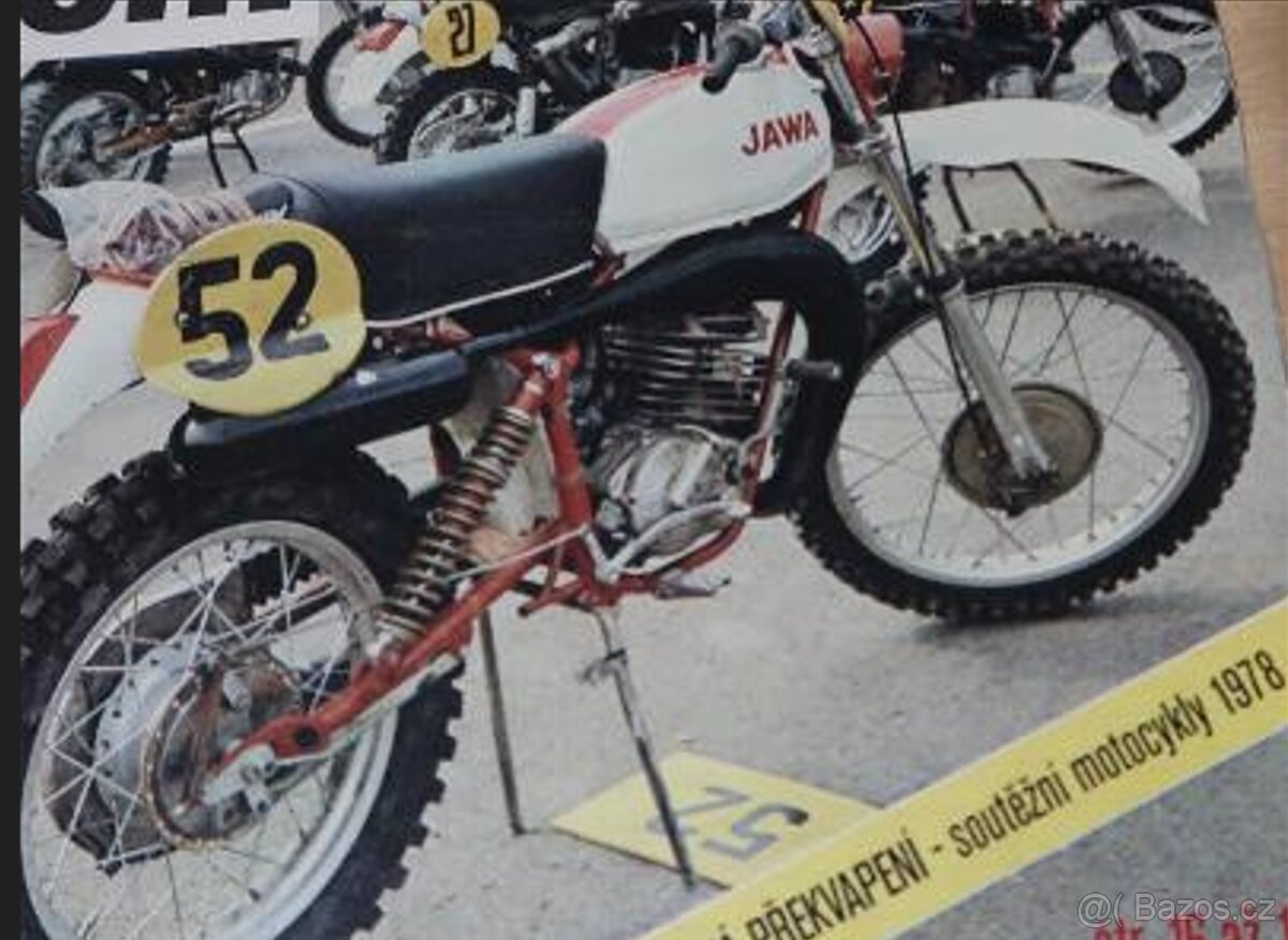 Jawa Sadílek Tramvaj enduro soutezni ulozenka