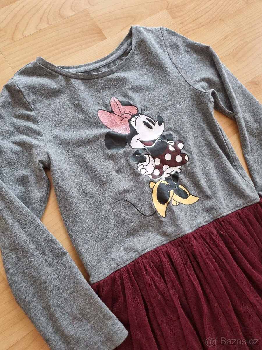 Holčičí šaty s Minnie - vel. 122/128